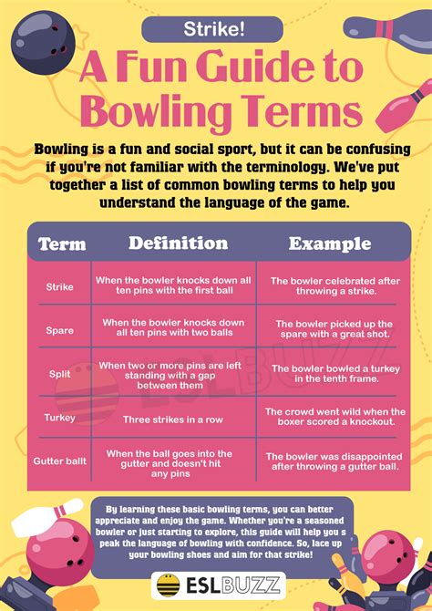 Essential Bowling Terms To Strike Up Your Vocabulary Eslbuzz