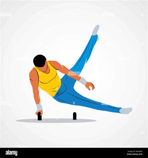 gymnast stock vector images alamy