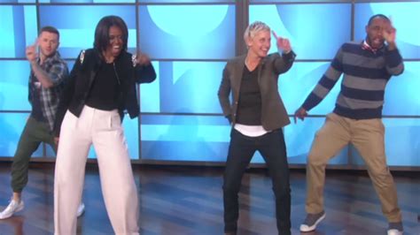 Watch First Lady Michelle Obama Dances To Uptown Funk With Ellen