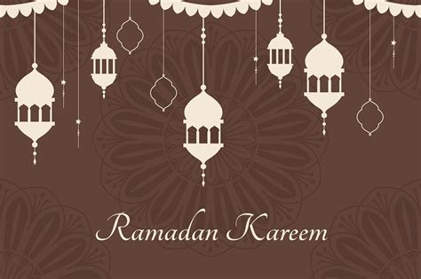Brown Ramadan Kareem Background Psd Premium Psd Rawpixel