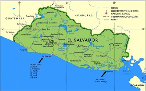 Mapas Geográficos De El Salvador