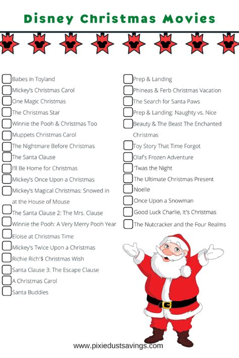 You're receiving limited access to d23.com. Disney Christmas Movies List + Free Printable