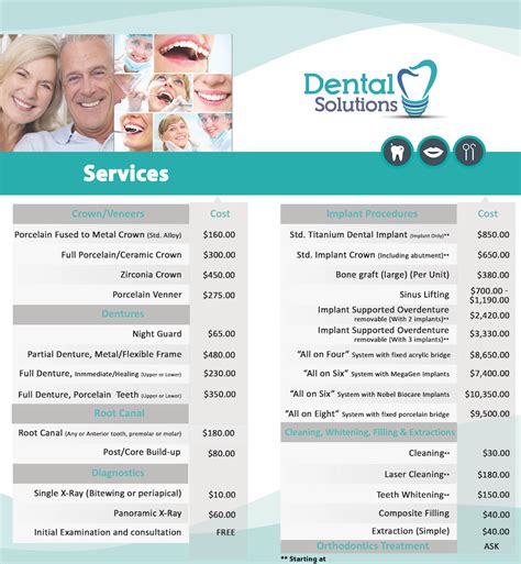 Find the best dental insurance company. Dental Price List (Ask for insurance prices): - Dental ...