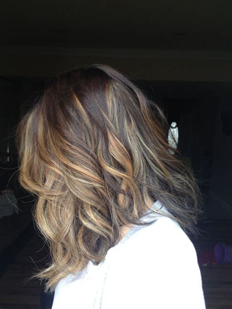 Shoulder length short brown hair with highlights. Obsessed sombre ombré highlights brown hair blonde ...