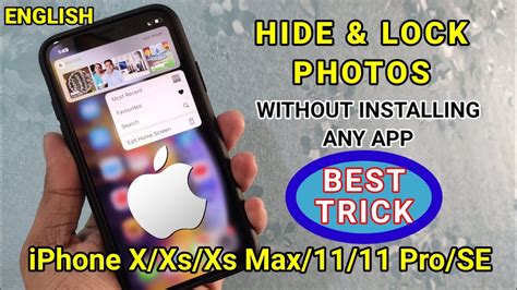 Hide And Lock Photos Instantly Iphone Xxsxs Max1111 Prose Youtube