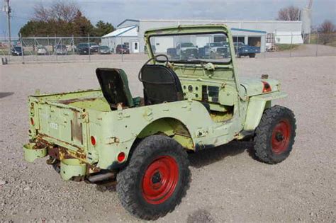1952 M38 Military Surplus Jeep Nice Shape Runs Rides Drives Low