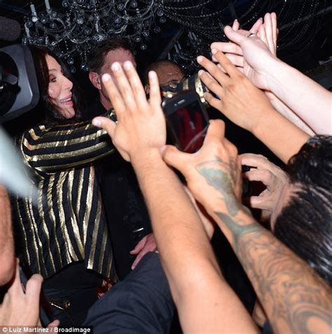 Cher Parties Up A Storm At Nightclub Bash Alongside A Doppelganger Impersonator Ahead Of