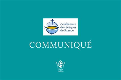 Communiqué Officiel De La Conférence Des évêques De France Diocèse De