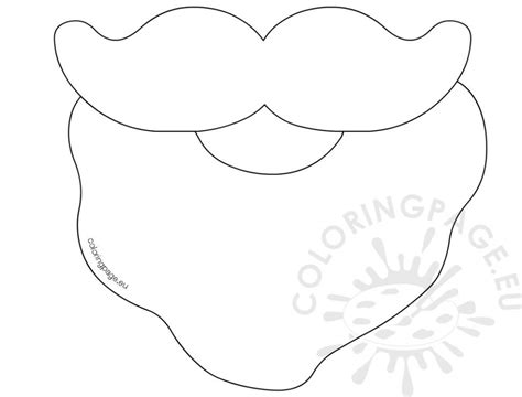 Coloring Picture Of Santa Beard Coloring Page