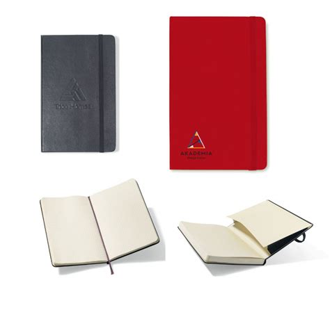 Custom Imprinted Moleskin Hard Cover Squared Large Notebook