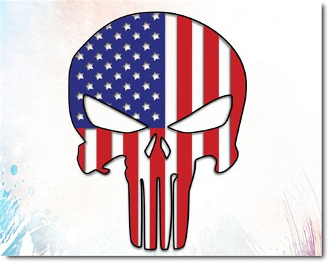 Free American Flag Punisher Svg 172 Svg Png Eps Dxf File