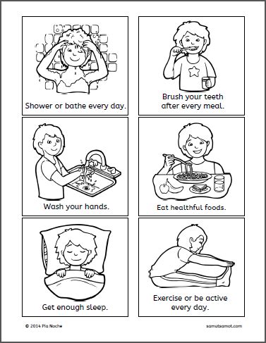 Healthy Habits For Kindergarten Worksheets / Healthy Habits Worksheets