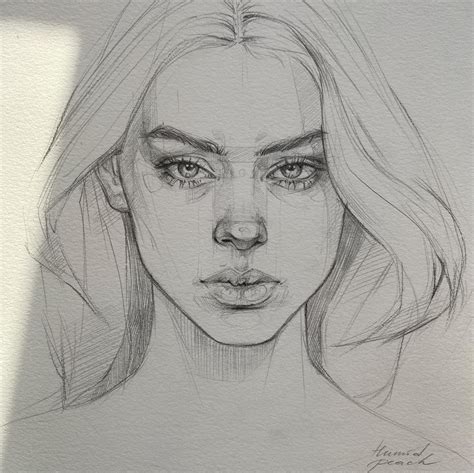 Pencil Portrait Of A Woman