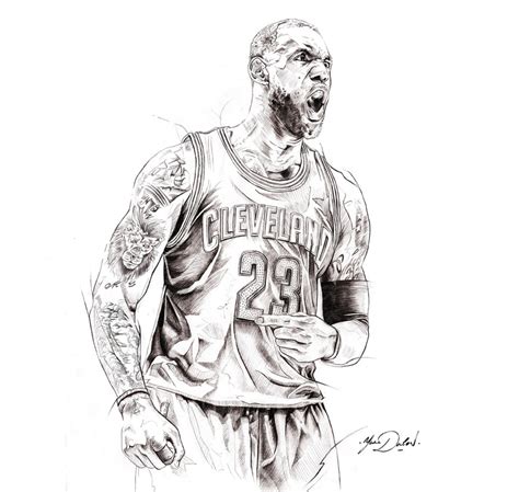 Coloring for girls and boys. Lebron Shoes Drawing at PaintingValley.com | Explore ...