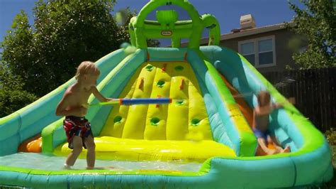 tikes inflatable water  bouncer youtube