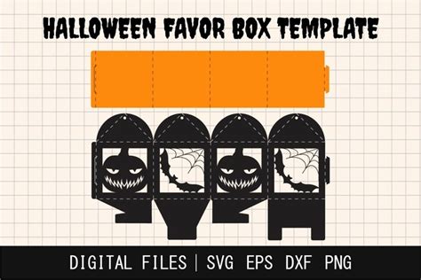 Halloween Treat Box Svg Printable Favor Box 1999007