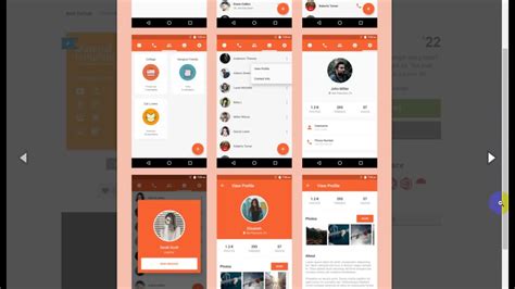 A collection of beautiful android apps on tumbler. Android Material UI Template 2 1 - YouTube