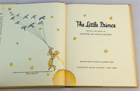Lot 1943 The Little Prince By Antoine De Saint Exupery W Dust Jacket