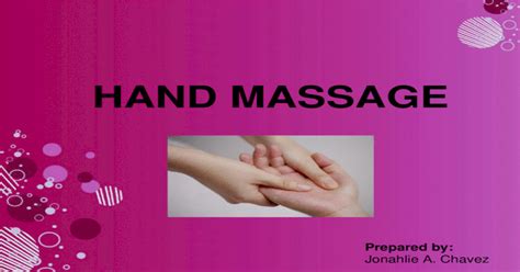 Swedish Hand Massage Pptx Powerpoint