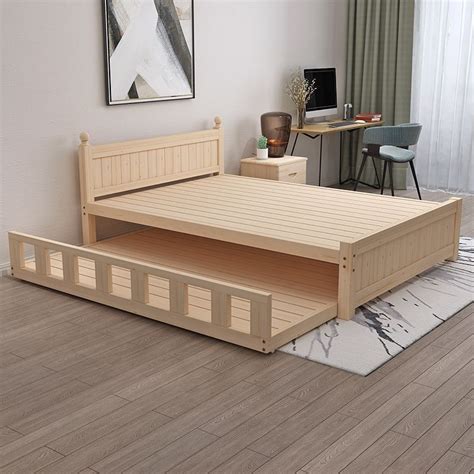 Pull Out Bed Solid Pine Wood Japanese Tatami Bed Shopee Malaysia