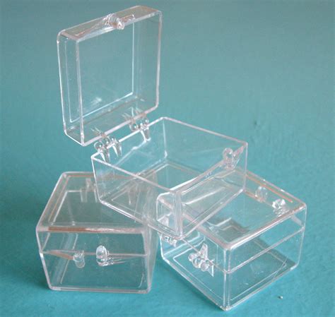 Small Plastic Boxes 6 Pieces Mini Plastic Clear Beads Storage