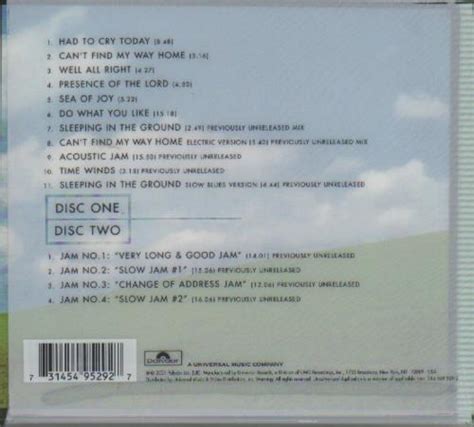 Blind Faith Blind Faith Deluxe Edition Us 2 Cd Album Set Double Cd