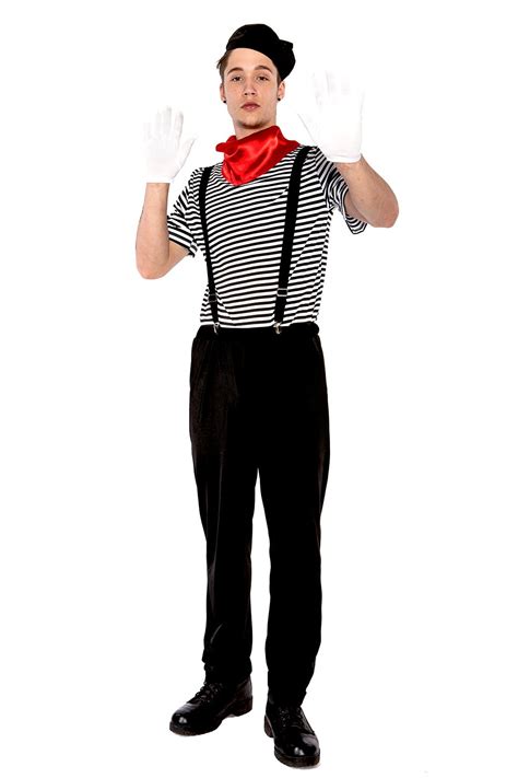 Mens Mesmerizing Mime Costume French Artist Clown Circus ... By corina | outfit ideas.