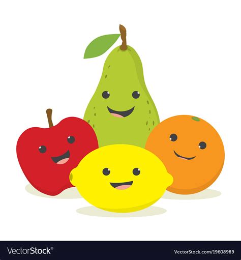 Cute Fruit Cartoon Images