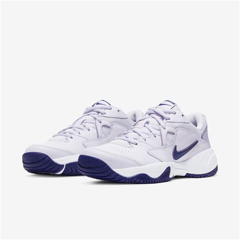 Nike Womens Lite 2 Tennis Shoes Purplewhite