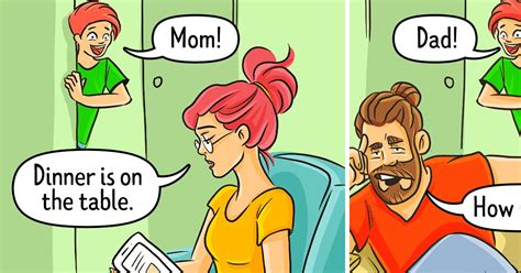 19 Truthful Comics About How Differently Moms And Dads Raise Their