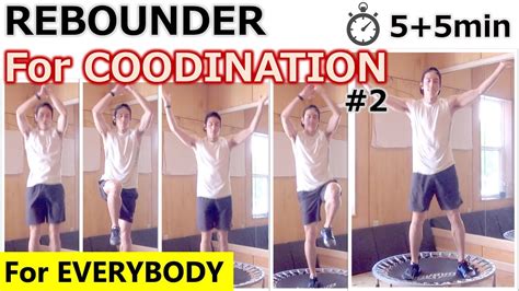 【rebounder Training For Coordination 2】for Beginners｜mini Trampoline Hiit Workout｜brain