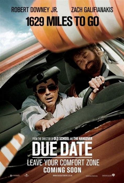 Due Date Movie Posters And Trailer Colored With Comedy
