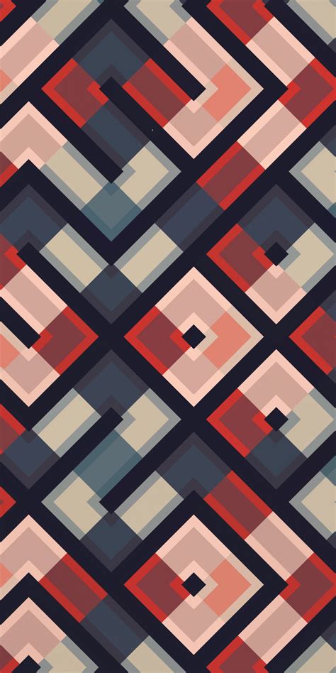 1080x2160 Pattern Lines Squares Colorful Abstraction Wallpaper