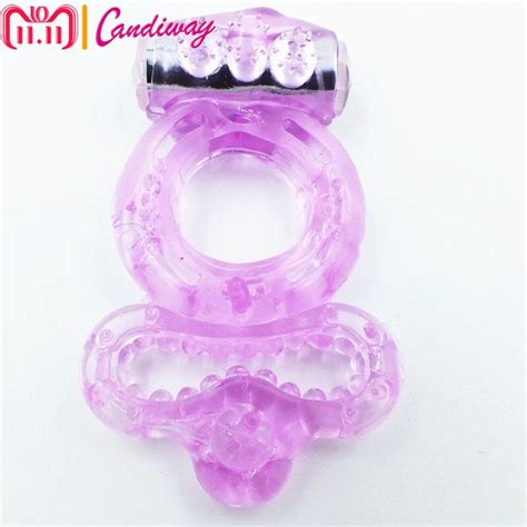 Lasting Ring Finger Vibration Sex Toys Jelly Vibrating Sex Adult