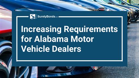 Increasing Requirements for Alabama Motor Vehicle Dealers | Surety Bond