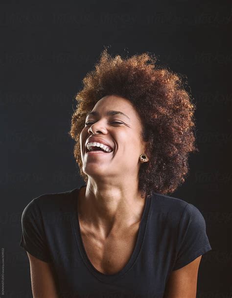 Portrait Of A Smiling African American Woman By Stocksy Contributor Bonninstudio Stocksy