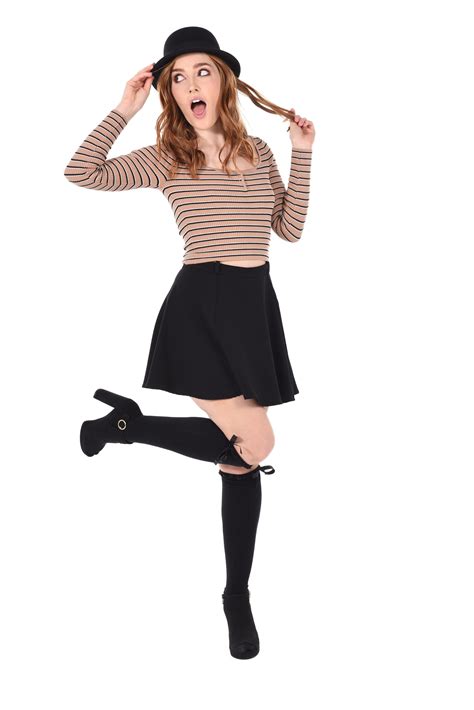 890472 Jia Lissa Istripper White Background Brown Haired Hat Pose