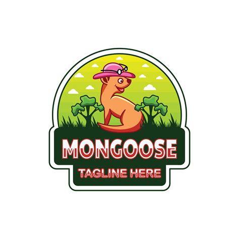 Cartoon Mongoose Unique Simple Mascot Vector Logo Design 4773448
