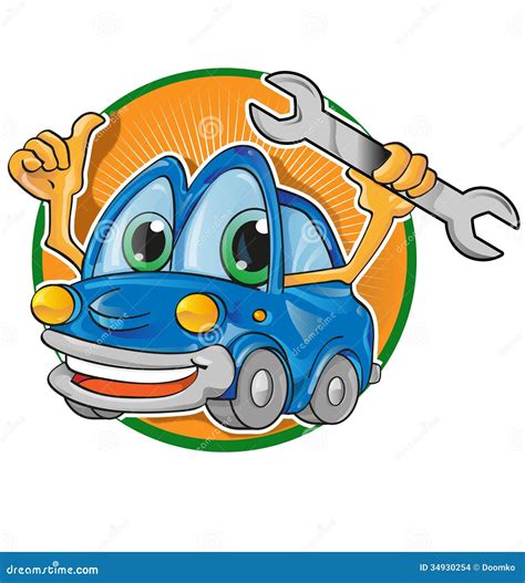 Car Service Cartoon Stock Illustration Illustration Of Service 34930254