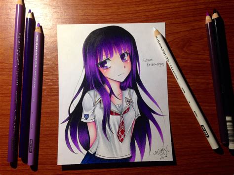 Drawing Anime Color Pencil Thudo