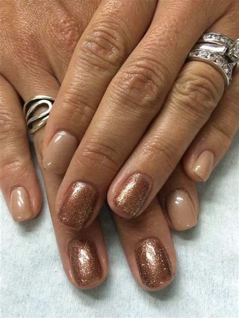 Tanbeige Copper Fall Glitter Gel Nails Glitter Gel Nails Gel Nail