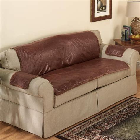 Sofa Seat Covers Leather Leather Sofa Covers Couch Comfort Works - TheSofa