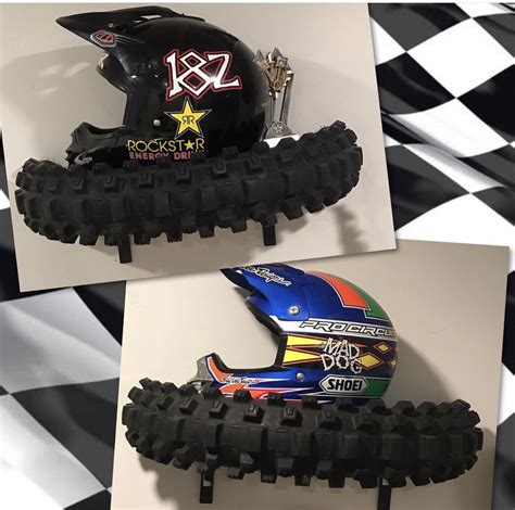 Head back to dirt bike pictures hub. Custom tire shelves! Made from dirt bike tires. These are ...