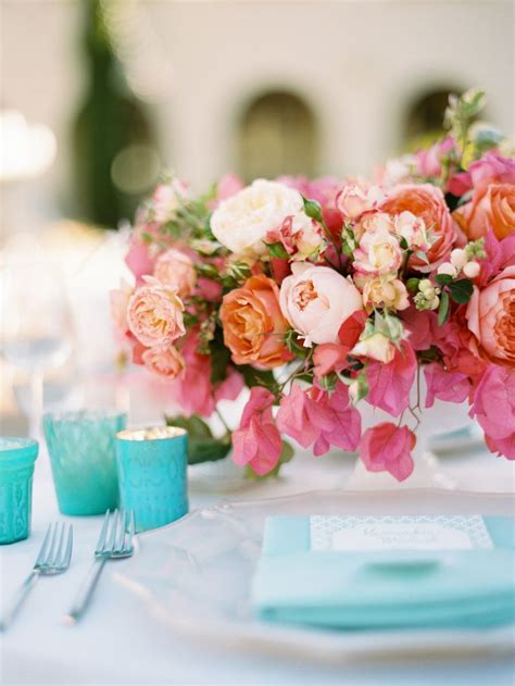 Pink And Turquoise Wedding Ideas Cheerful Duo