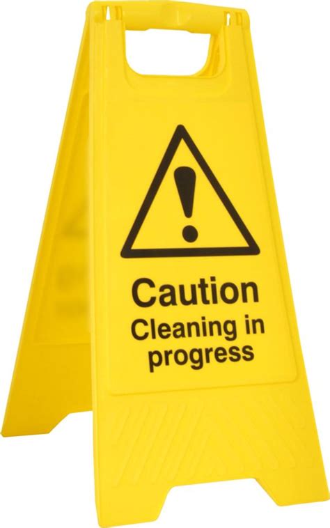 Janitorial Signs Pre Printed A Board Cleaning In Progress