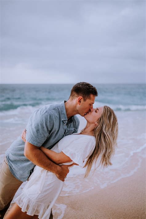 Three Tables Beach North Shore Oahu Engagement Session Engagement Pictures Beach Couple