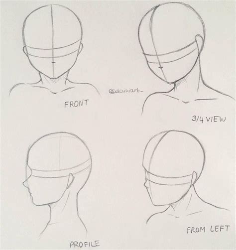 Head Angles Tutorials References Howtodrawanime How To