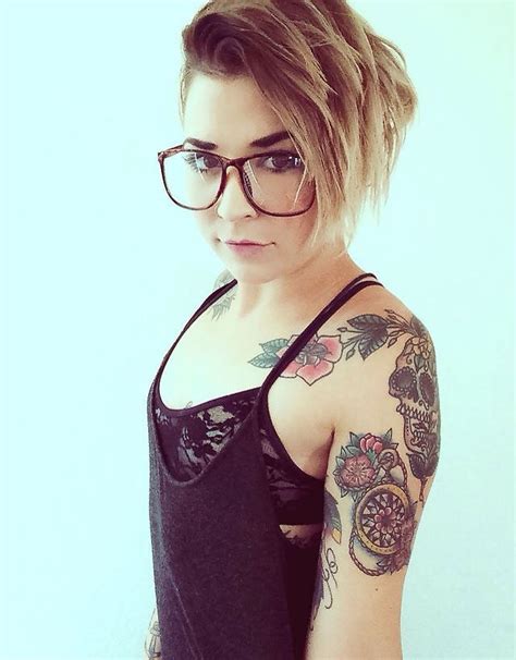Glasses Perfect Hair Girl Tattoos Girls With Glasses