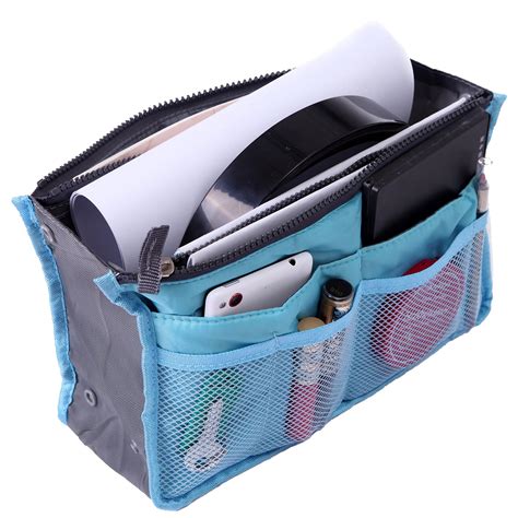 Hde Hde Expandable 13 Pocket Handbag Insert Purse Organizer With