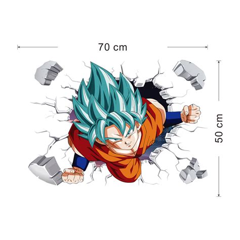 Dragon Ball Z Decorative Waterproof Super Saiyan Goku Pvc Anime Sticker